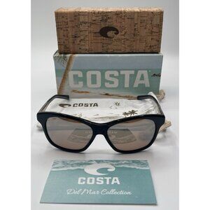 Costa‎ Del Mar Sunglasses SAR 11 Sarasota Shiny Black / Silver Mirror 580G Case
